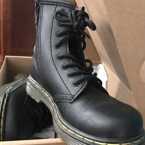 Toddler size 9 Dr. Martens black boot